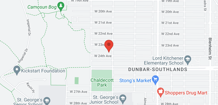 map of 3913 W 24TH AVENUE
